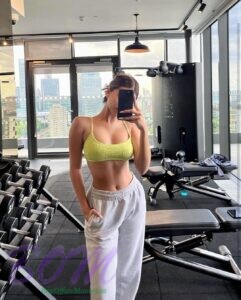 Tata Sutaria selfie from GYM