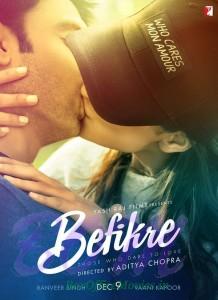 Teaser poster of Ranveer Singh and Vani Kapoor starer Befikre