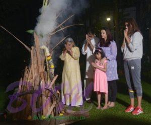 The Bachchan family prayes on Holika burnt day 2018