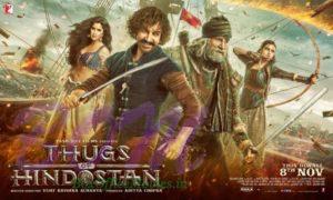 Thugs Of Hindostan movie poster with release date 8 Nov 2018