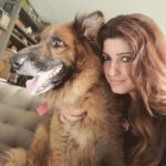 Twinkle Khanna selfie with dog Cleo