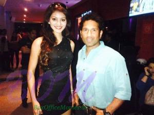 URVASHI RAUTELA with Sachin Tendulkar