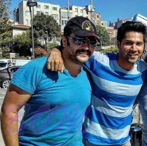 Varun Dhawan With Stuntman Serkandar Istanbul in Turkey