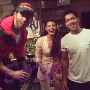 Varun Dhawan and Jacqueline Fernandez during the workshop of Dishoom movie