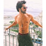 Varun Dhawan at Budapest while training hard for action scenes