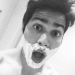 Varun Dhawan in a shaving mode