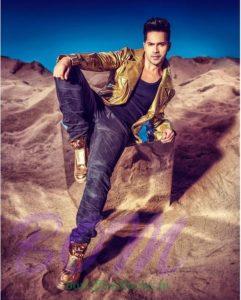 Varun Dhawan stylish hairstyle by Bakim Aliam for Filmfare