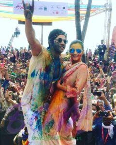 Varun Dhawan with Alia Bhatt in Holi 2017