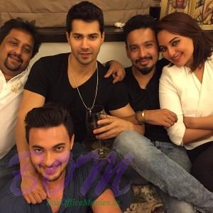 Varun Dhawan with Sonakshi Sinha and others