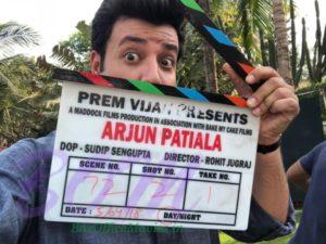 Varun Sharma with the clipper of Arjun Patiala