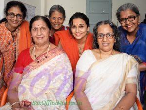 Vidya Balan with the producers and directors of Tumhari Sulu