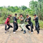 Vidyut Jammwal while issuing Black Belts to martial arts students in Kerala