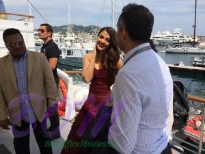 When Aishwarya Rai Bachchan arrived on Yacht for the photocall