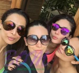 Workout buddies - Kareena, Karisma, and the Arora sisters