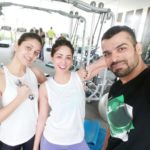 Yami Gautam and sister selfie with their fitness trainer