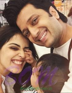 Baby Riaan with parents Janelia and Riteish Deshmukh