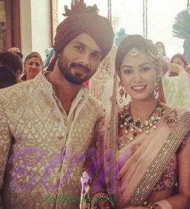 congratulation to Shahid and Mira on wedding
